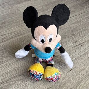 Disney Mickey Mouse Plush - Black, Yellow, Blue, White